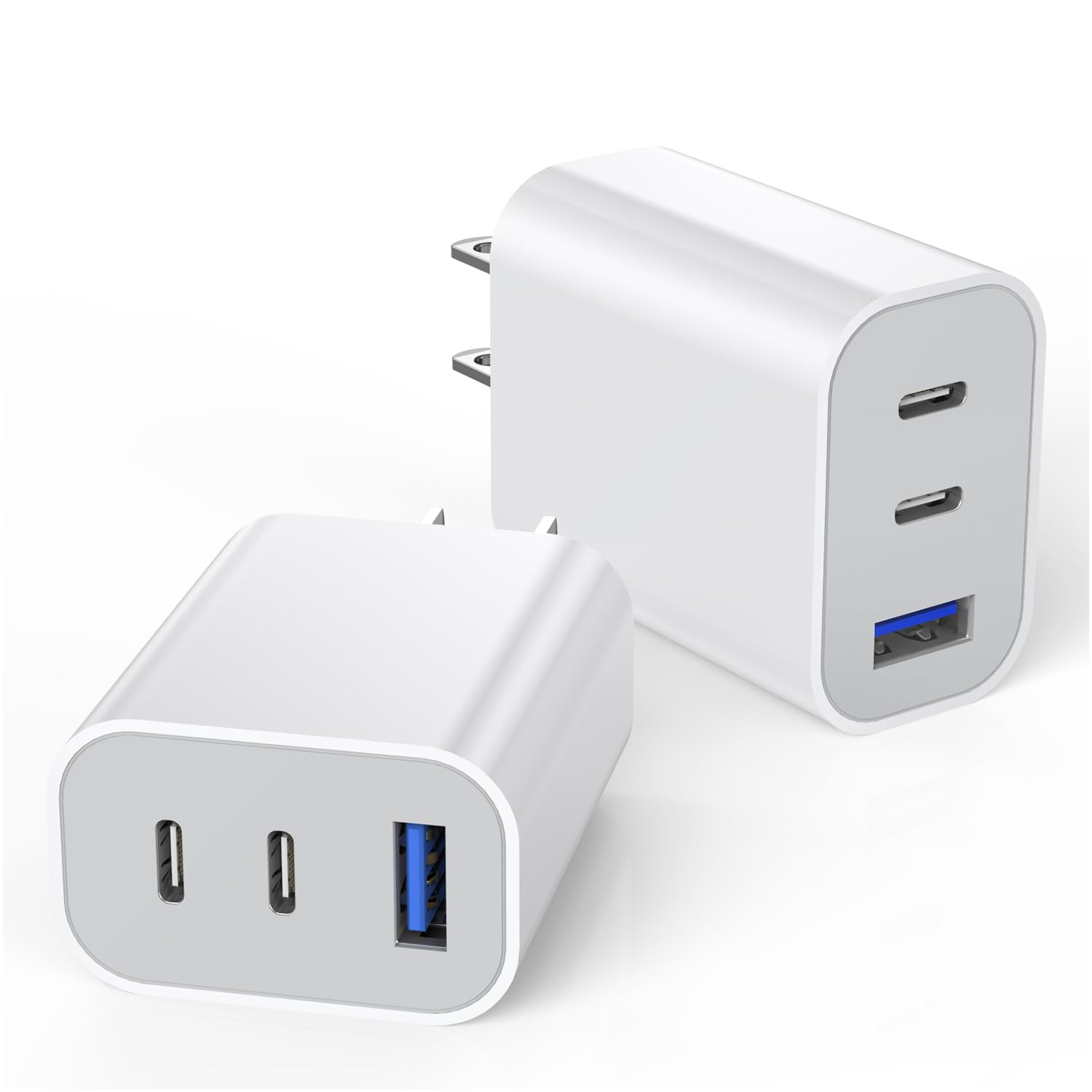 Articona 35W 3-Port Charger front view for rapid iPhone charging on the go.