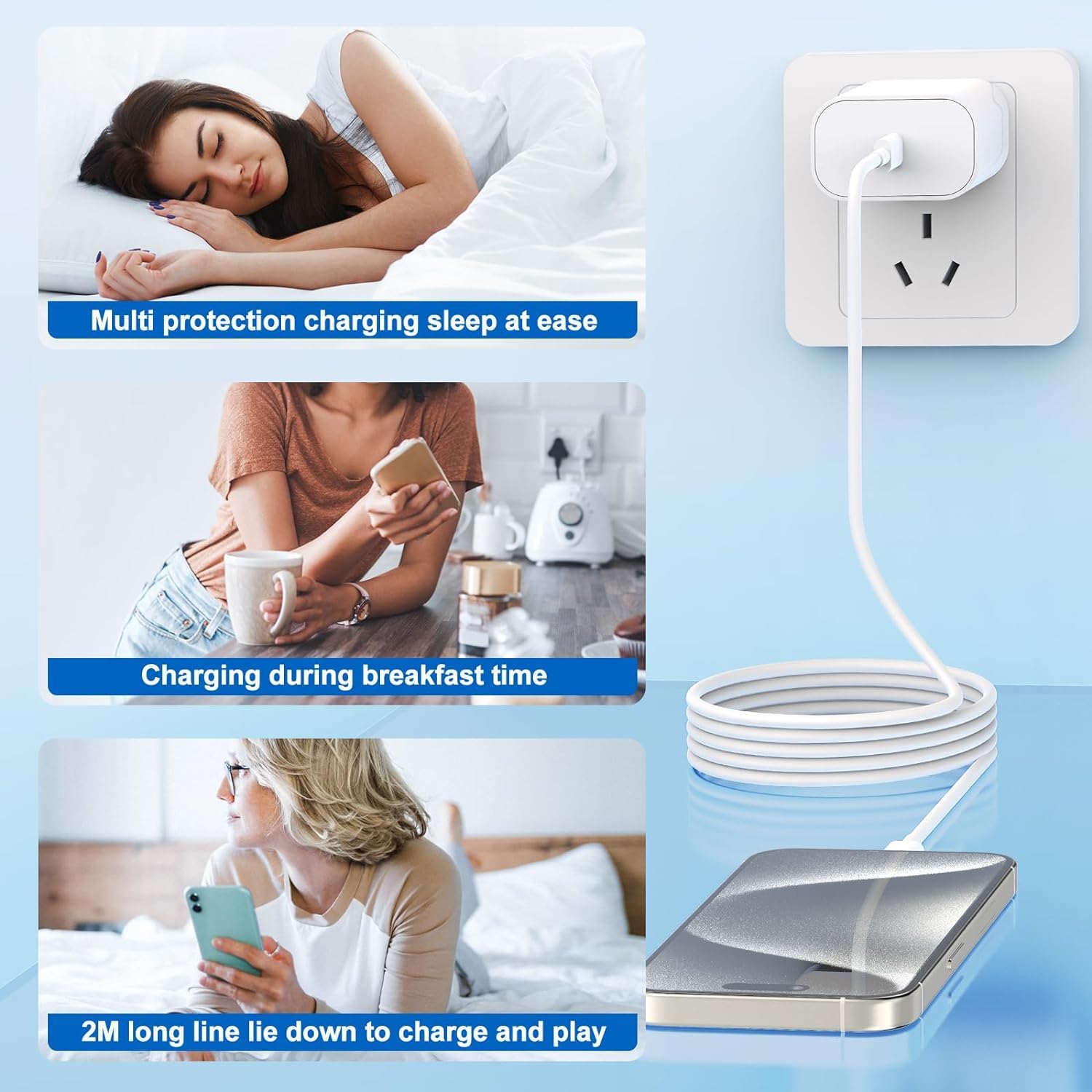 Articona compact, durable iPhone charger kit for travel and daily use