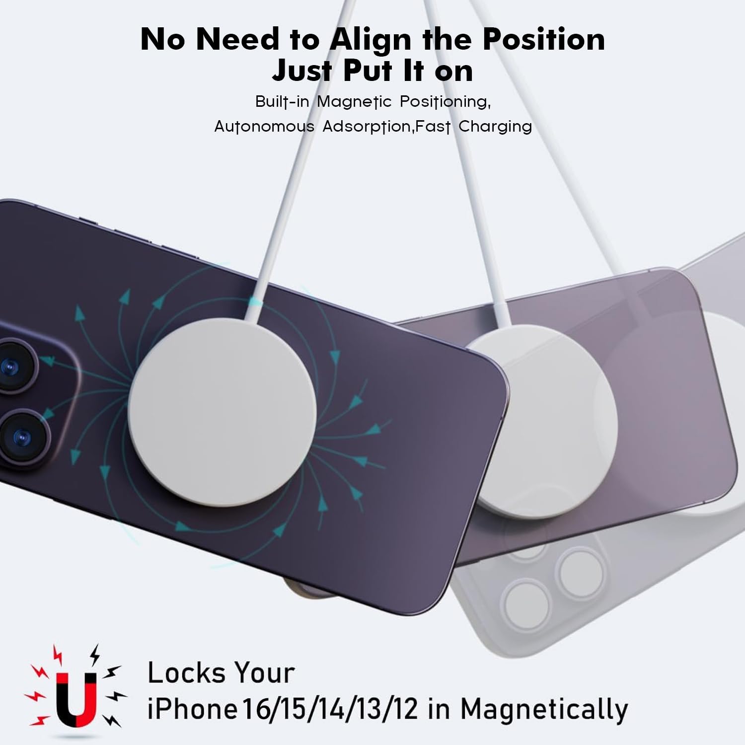 Articona Magnetic Charger with AirPods Pro 2 dock for seamless charging