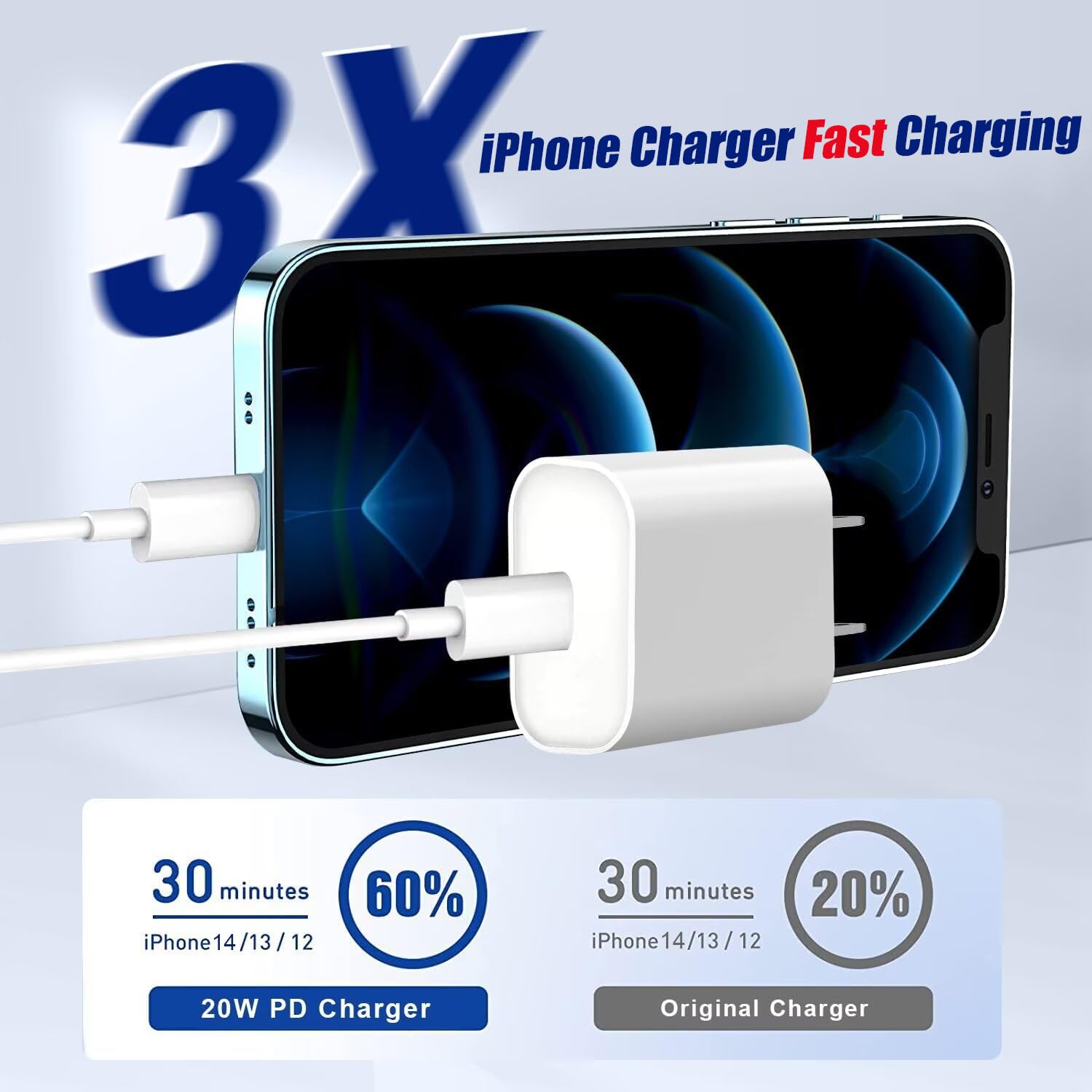 Articona MFi-certified Lightning cable 10ft highlights durable aluminum connectors