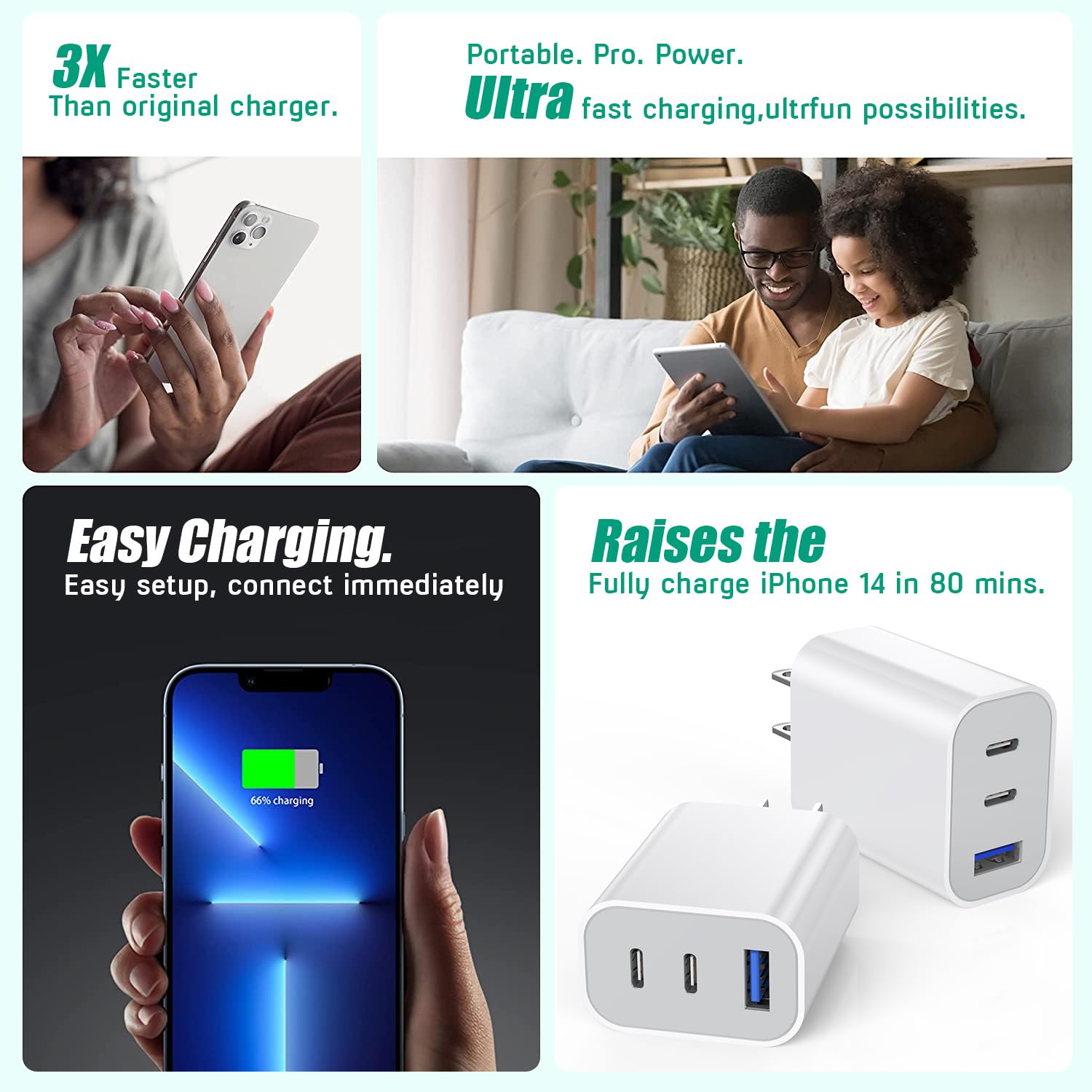 Articona two-pack included in the package for spare charging.