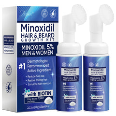 Artimore 5% Minoxidil Foam bottle close-up for scalp thinning
