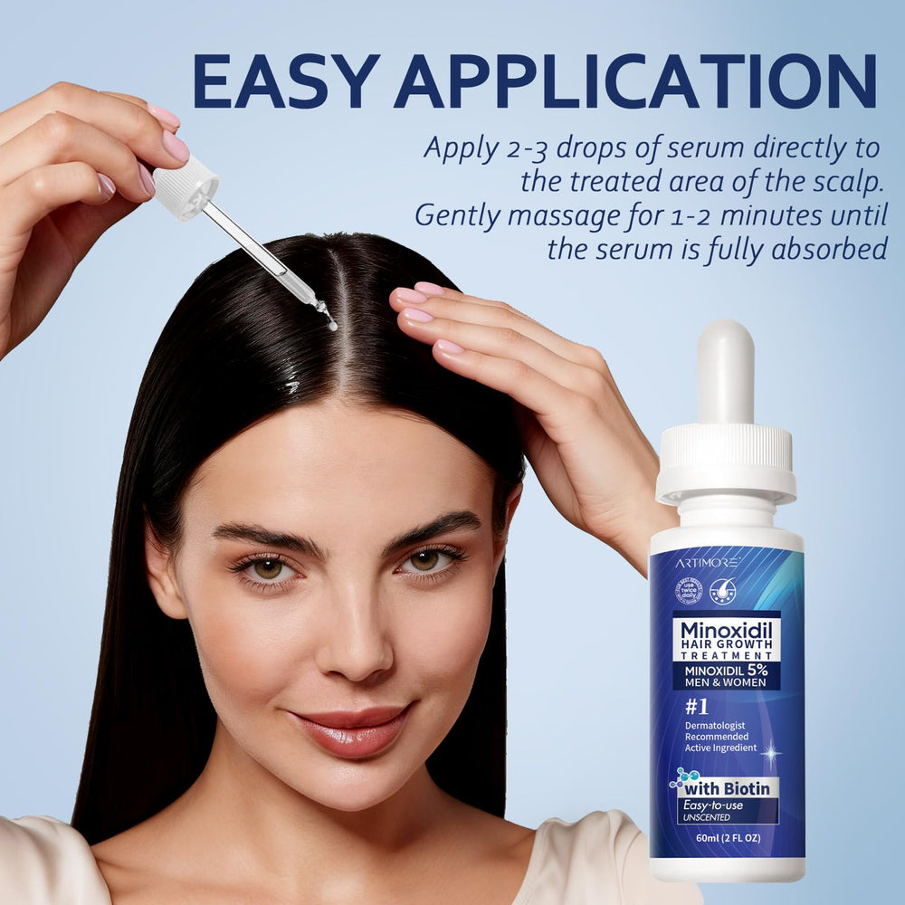 Artimore closeup shows hair density appearance improvement