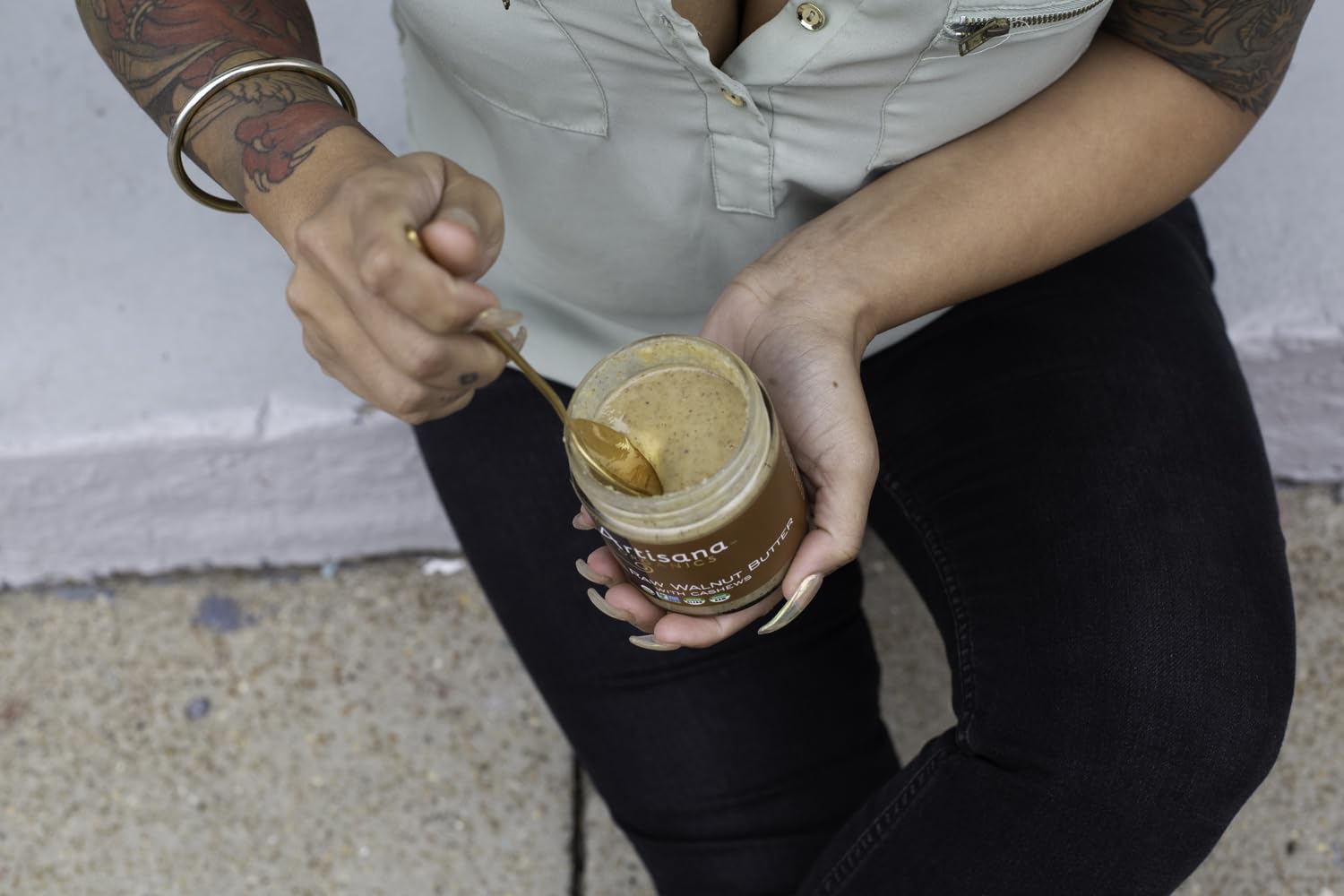 Artisana spread on toast demonstrates versatile, dairy-free breakfast option