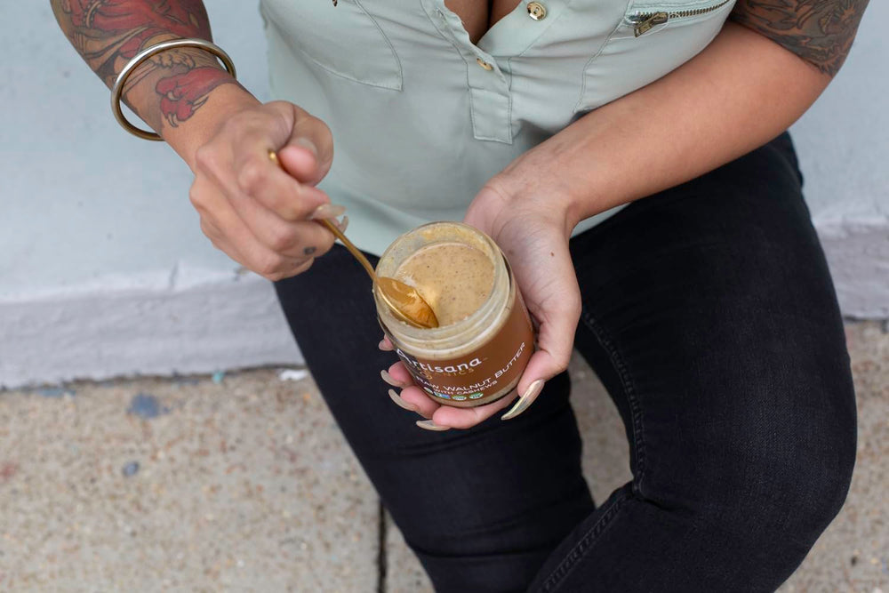 Artisana spread on toast demonstrates versatile, dairy-free breakfast option