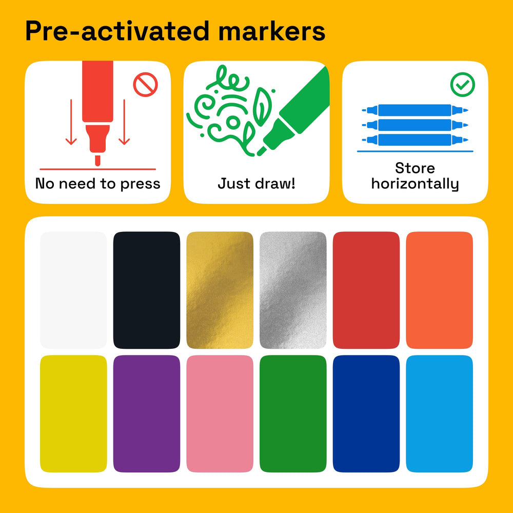 ARTISTRO markers used on cotton fabrics for versatile results
