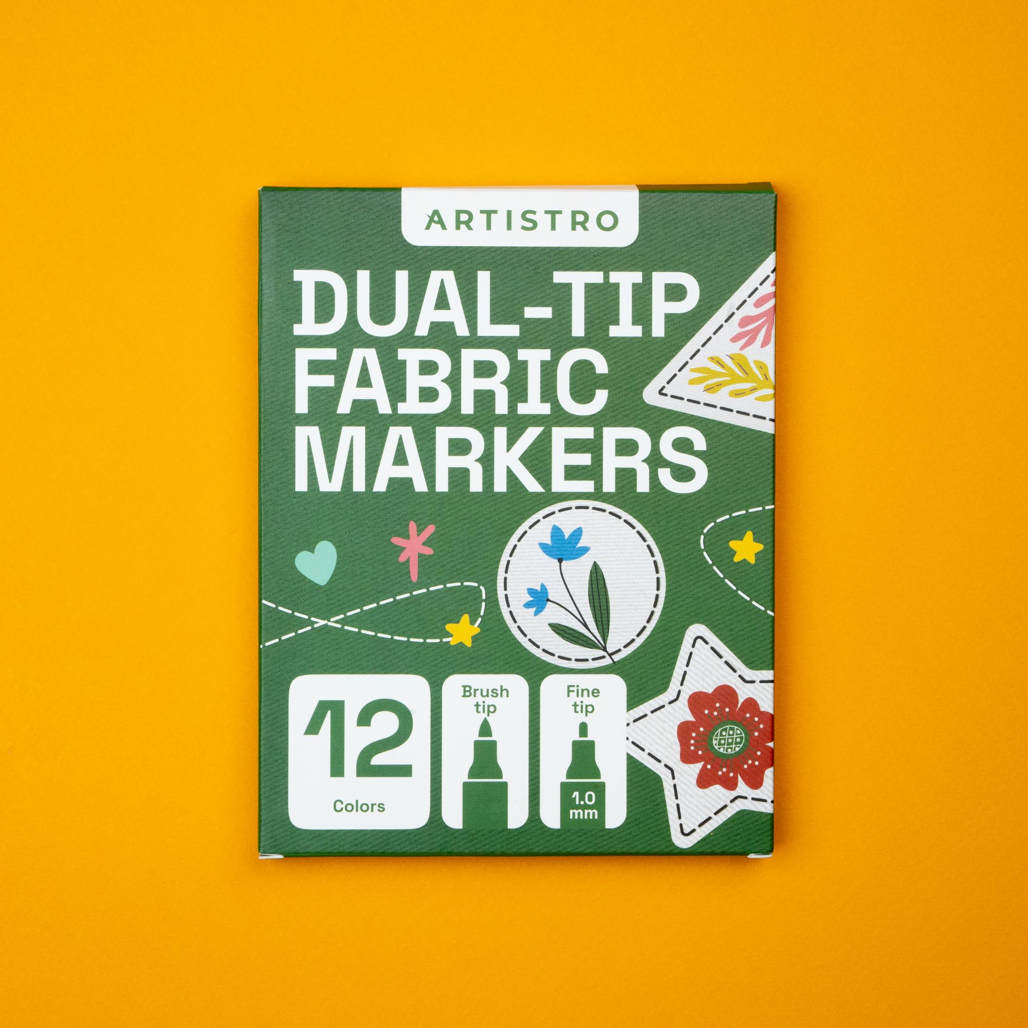 ARTISTRO markers on polyester fabrics for vibrant color retention
