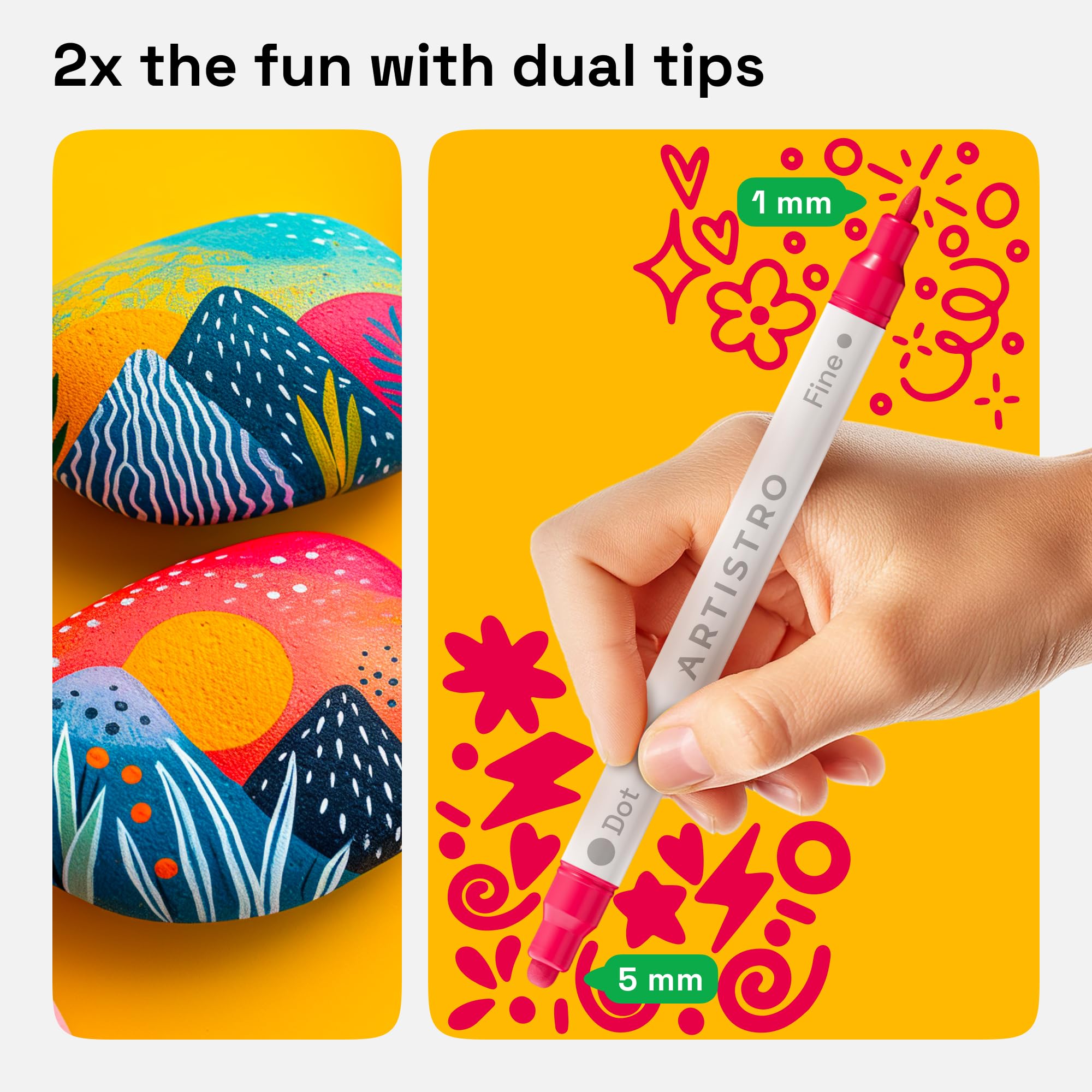 ARTISTRO 120 fine-tip 1 mm detail work on crafts.
