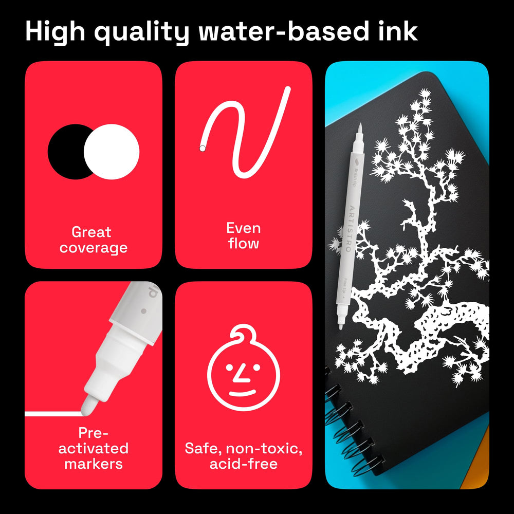 ARTISTRO 2 non-toxic, ASTM D-4236 compliant markers for safe crafting