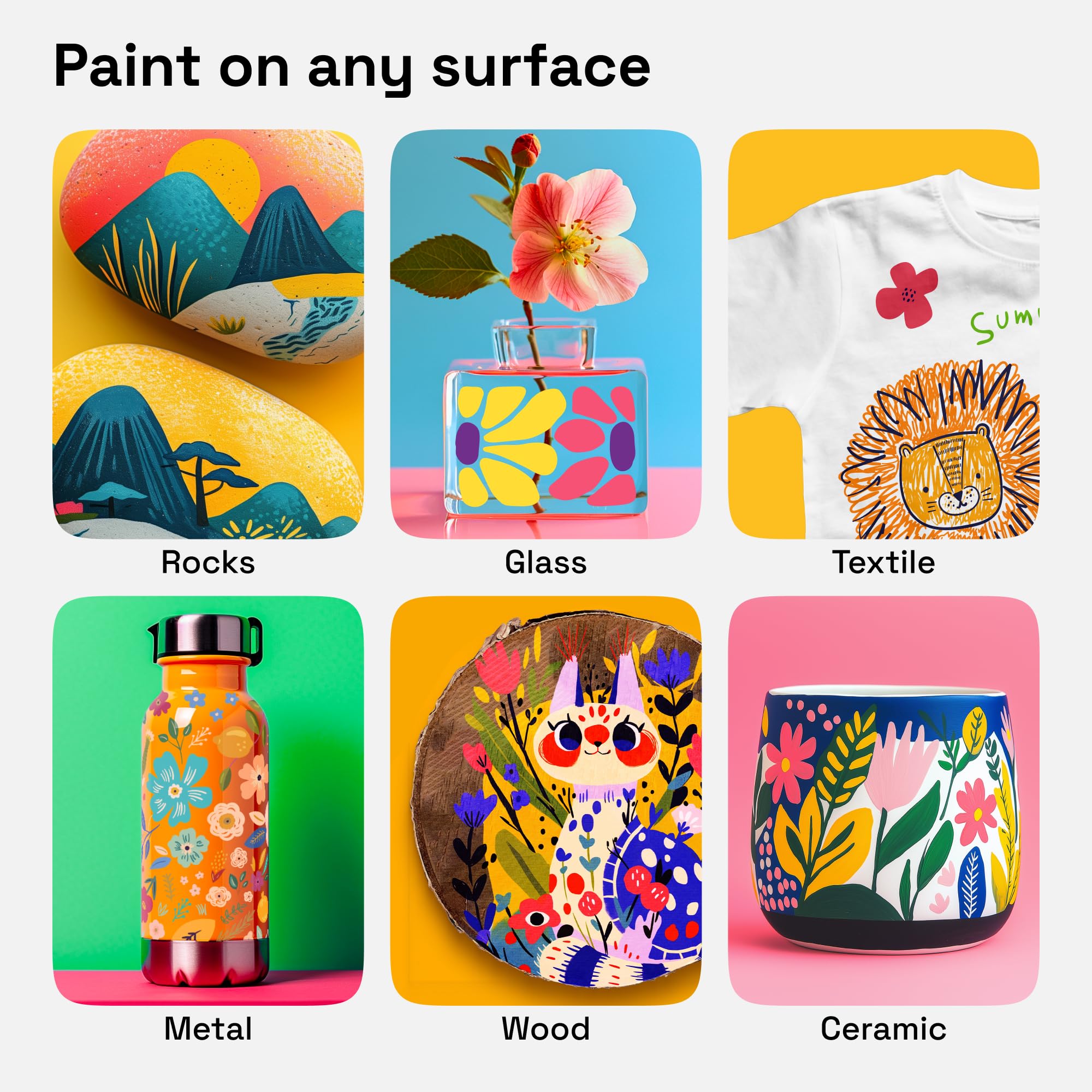 ARTISTRO 24 color palette and inks offer vibrant design options.