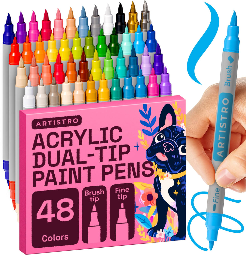 ARTISTRO 48 brush-tip close-up for detailed strokes on surfaces