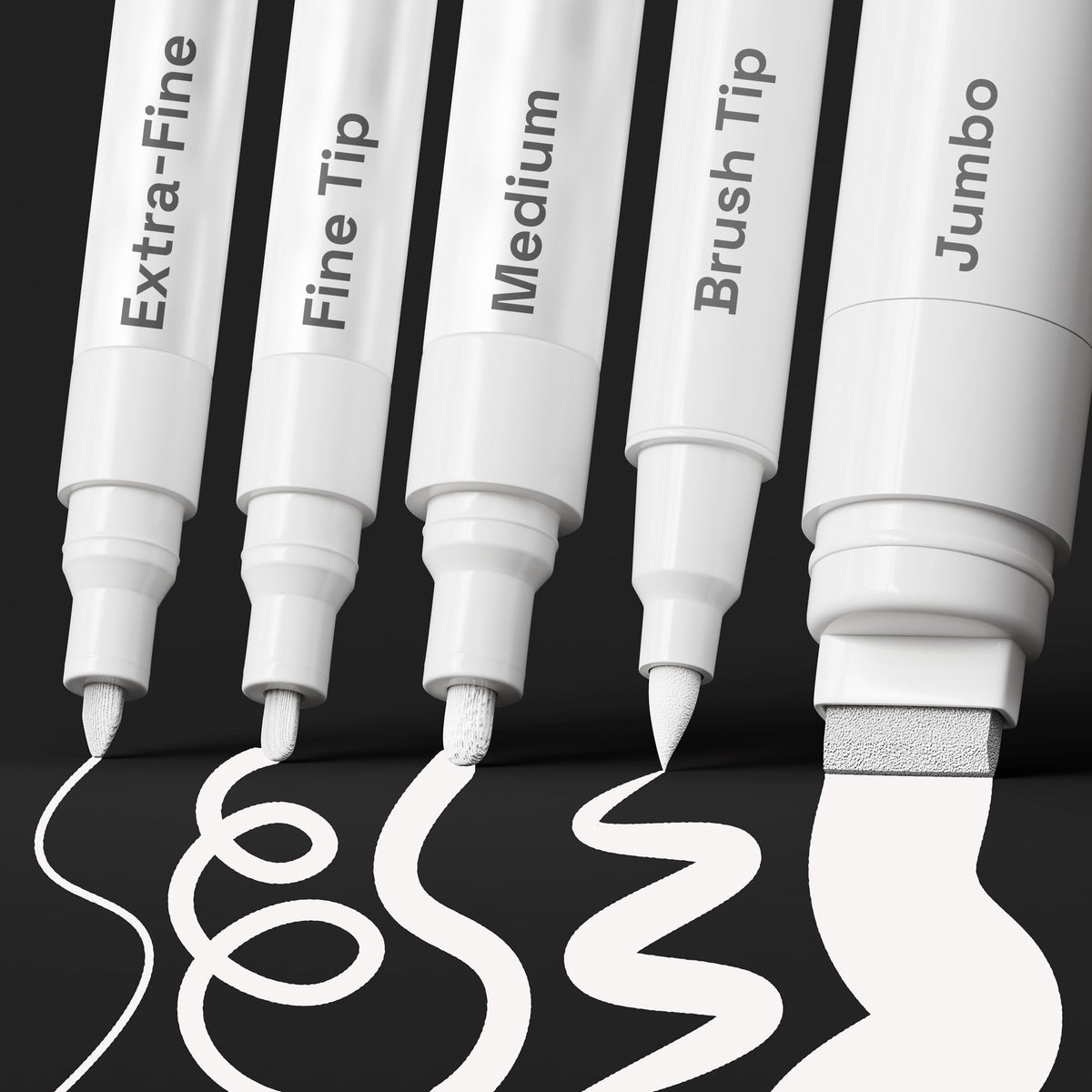 ARTISTRO 5 white paint pen on rock for opaque, durable designs.