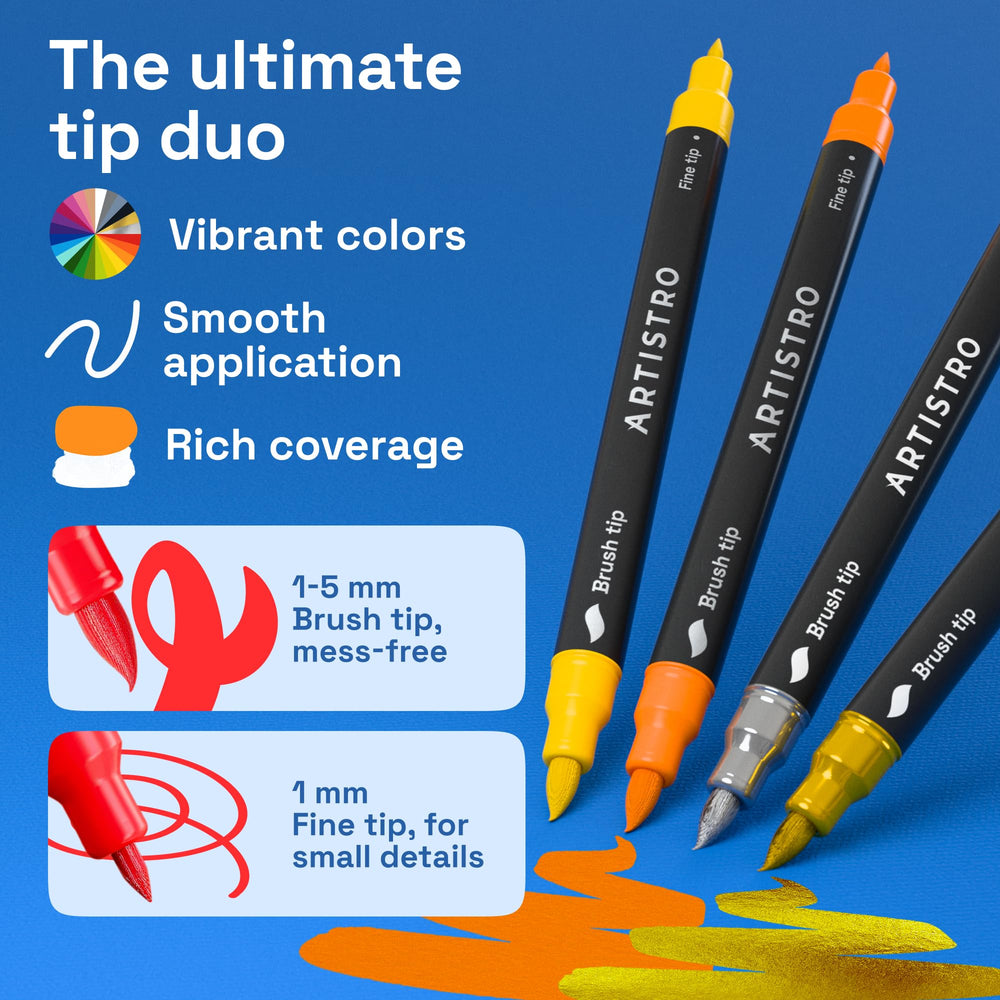 ARTISTRO opaque, quick-drying ink for solid coverage