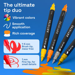ARTISTRO opaque, quick-drying ink for solid coverage