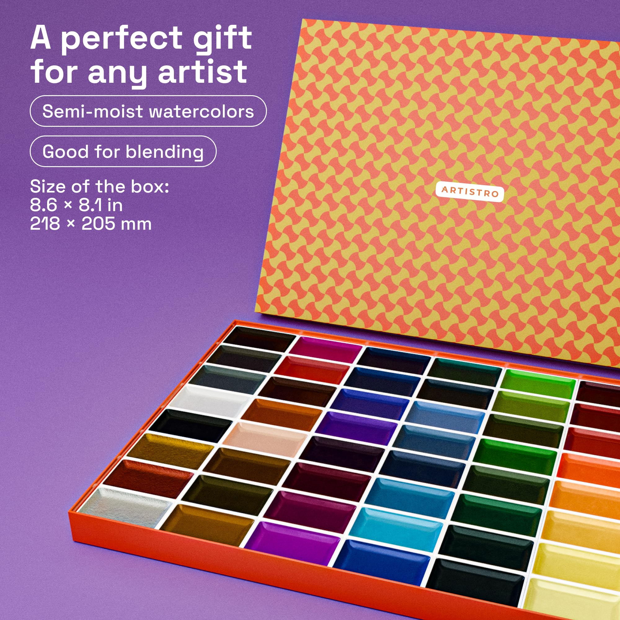 ARTISTRO travel case keeps pigments secure for painting on the go.