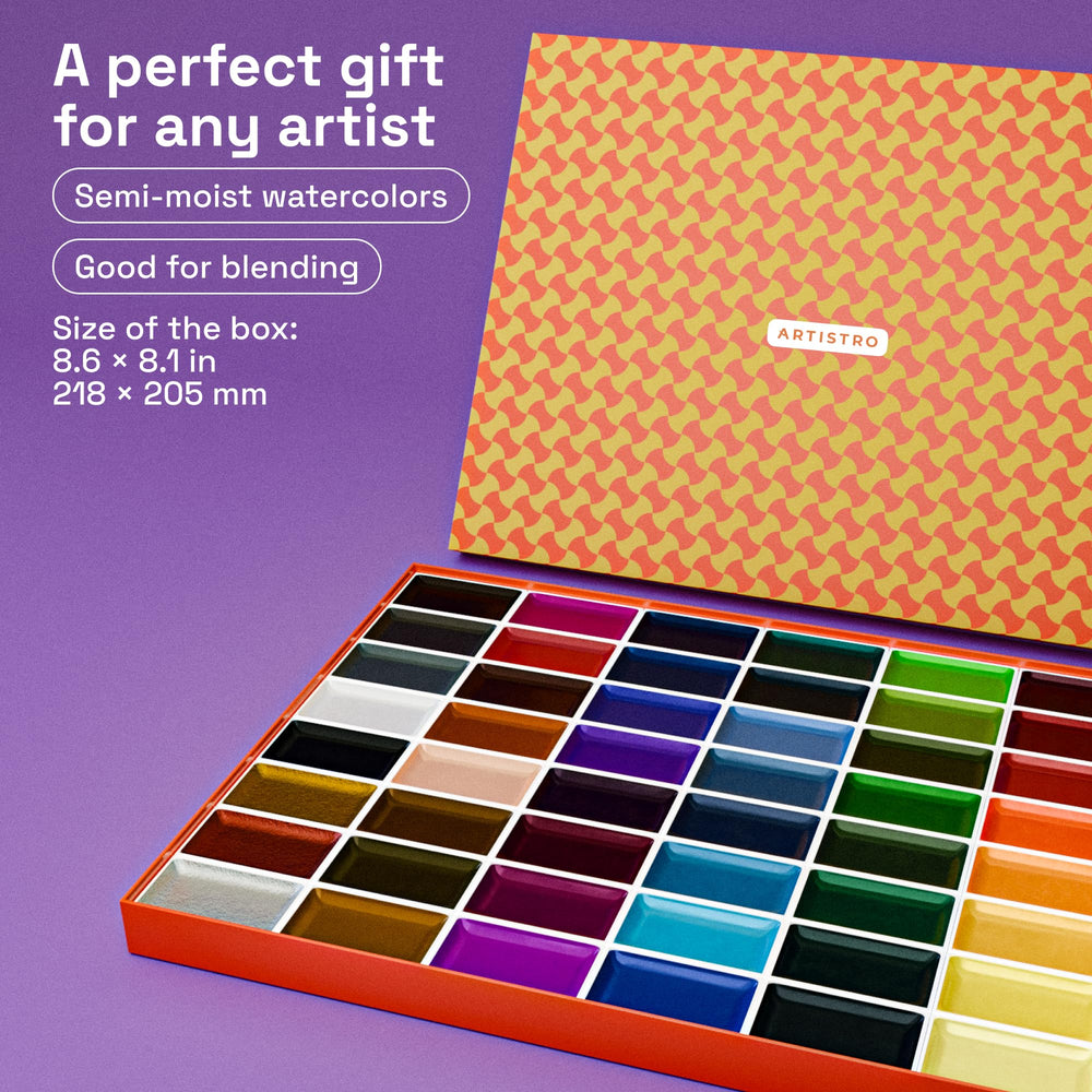 ARTISTRO travel case keeps pigments secure for painting on the go.