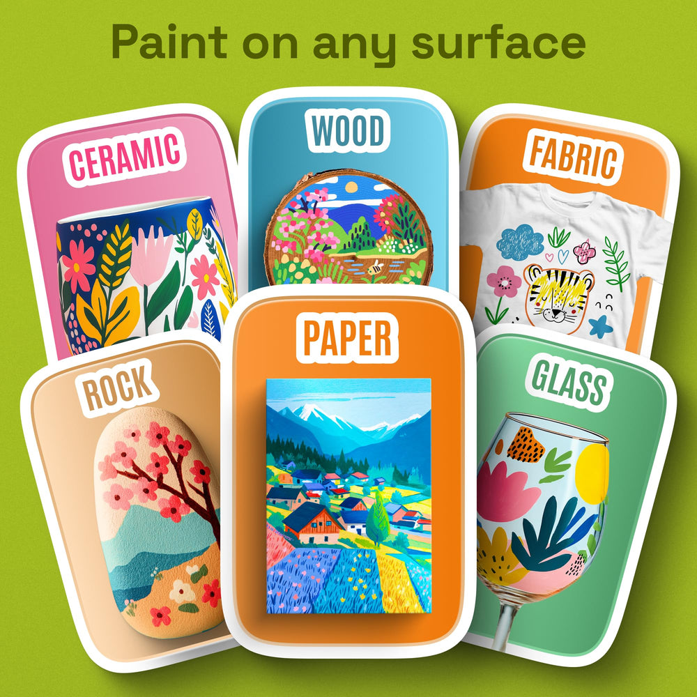 ARTISTRO water-based acrylic flow dries cleanly on surfaces