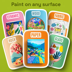 ARTISTRO water-based acrylic flow dries cleanly on surfaces
