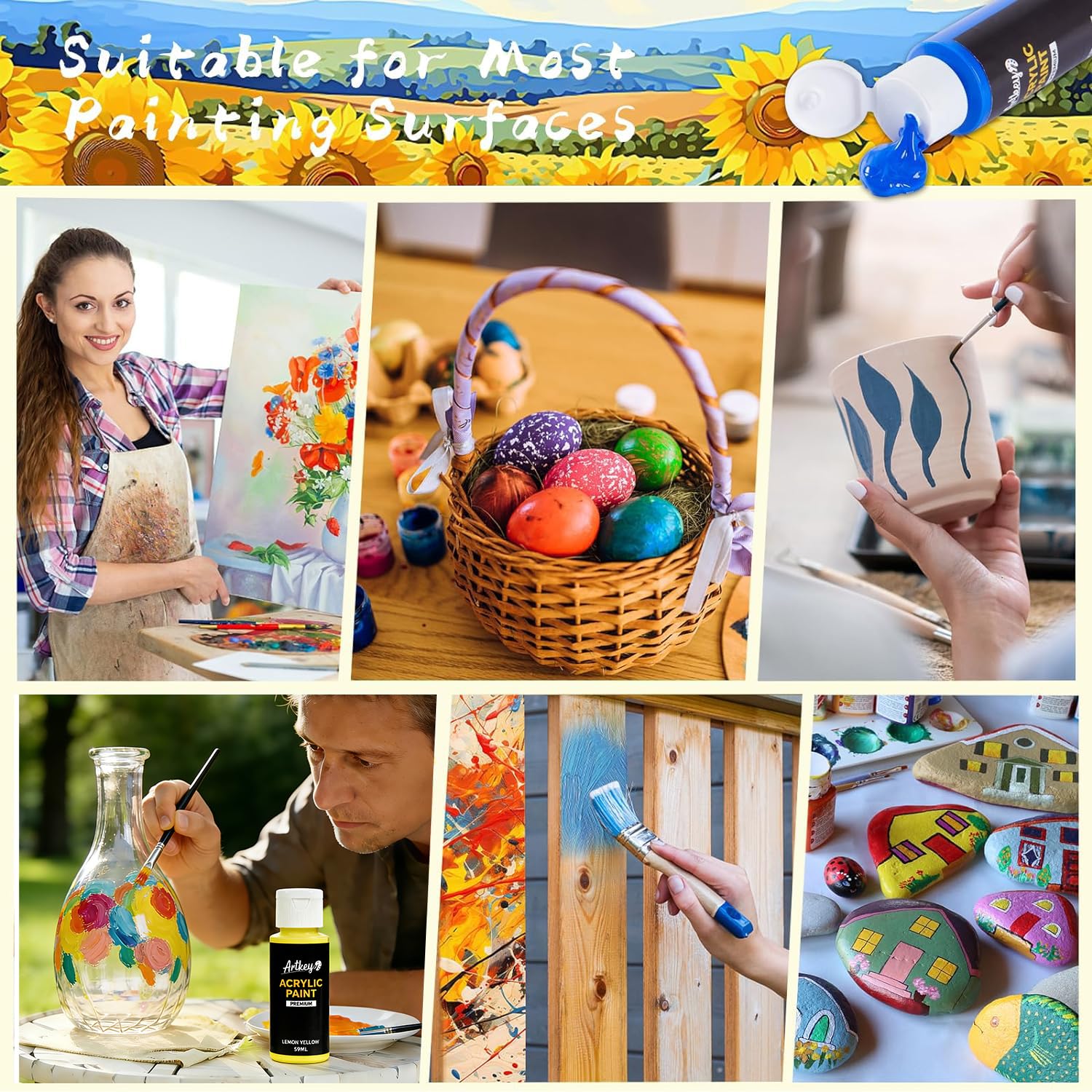 Artkey kit supports Easter eggs and crafts with vibrant color options