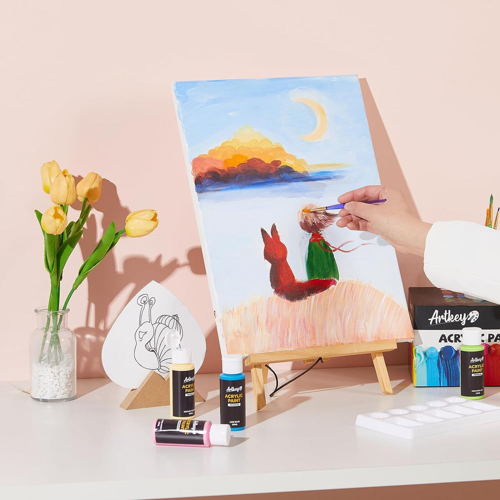 Artkey paints suitable for canvas, fabric, wood, ceramic and more