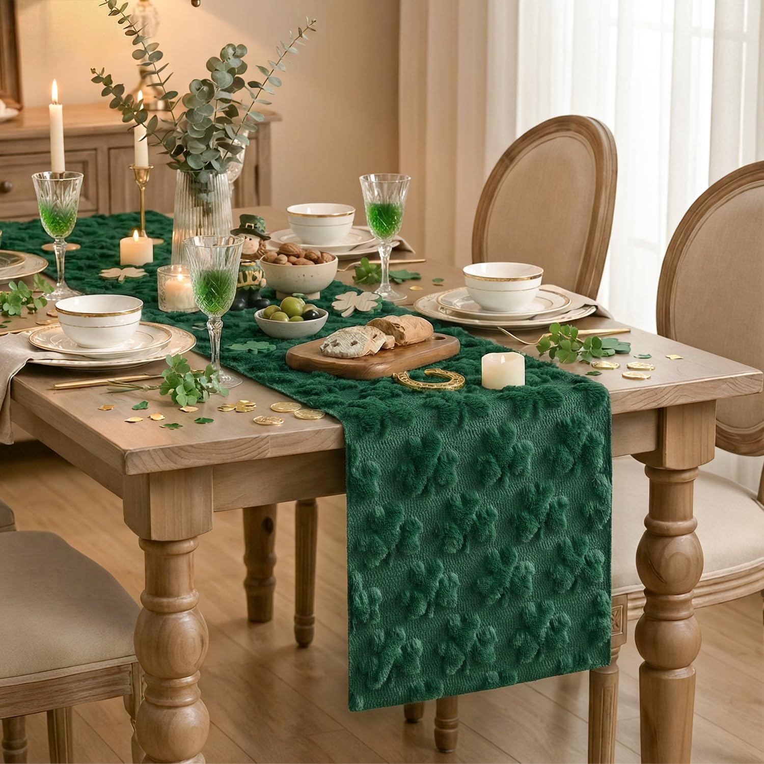 Artoid Mode 13x72 inch runner on a kitchen table elevates daily meals