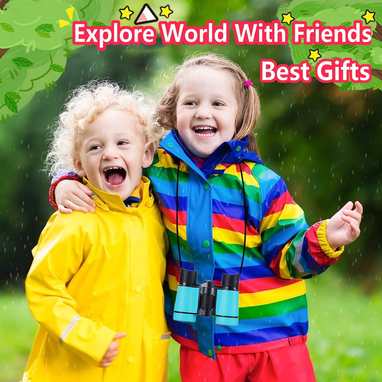 Lightweight, compact ARTOMIDE binoculars fit small hands for easy handling