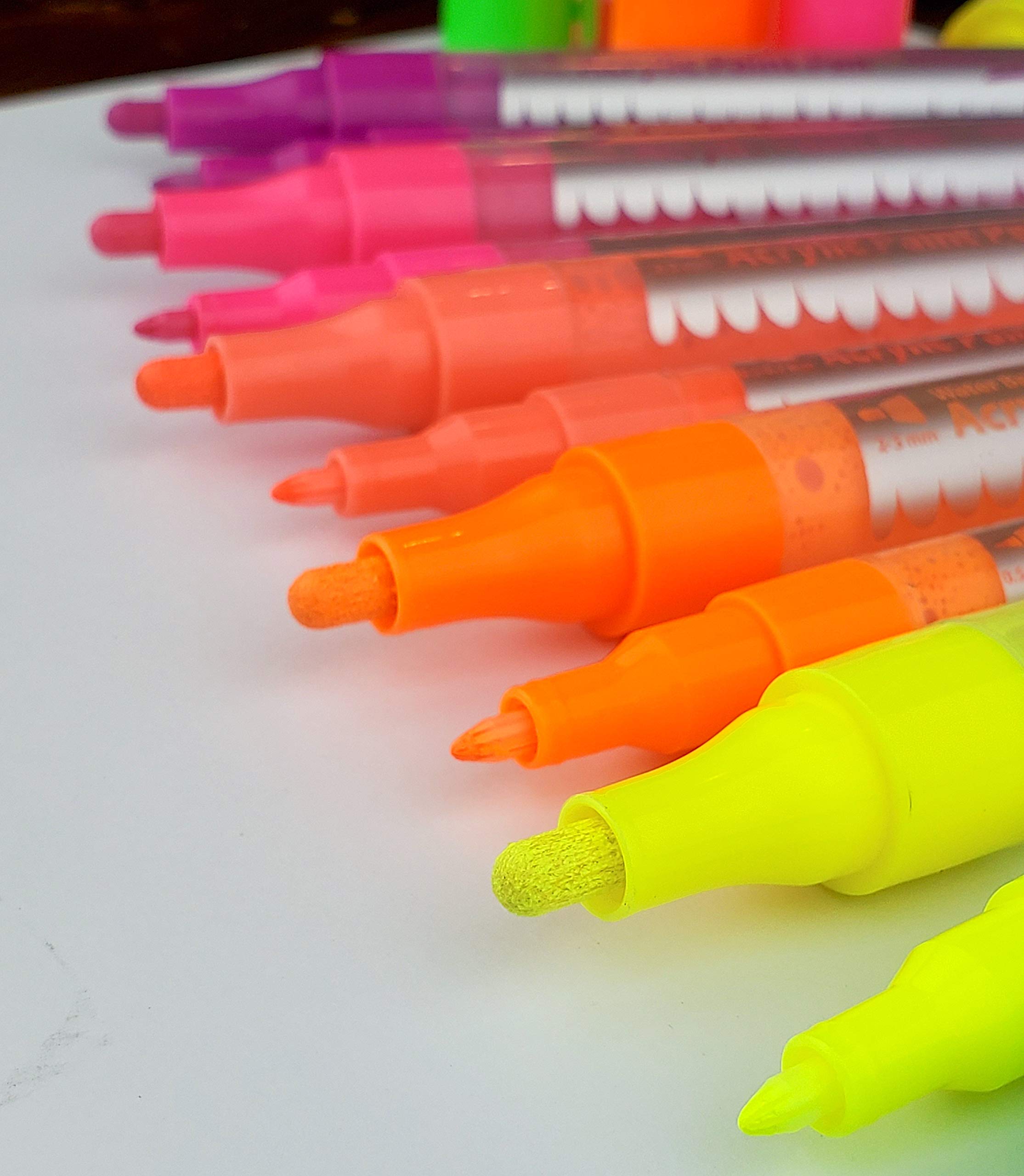 ArtShip Design rock painting with high-visibility neon colors
