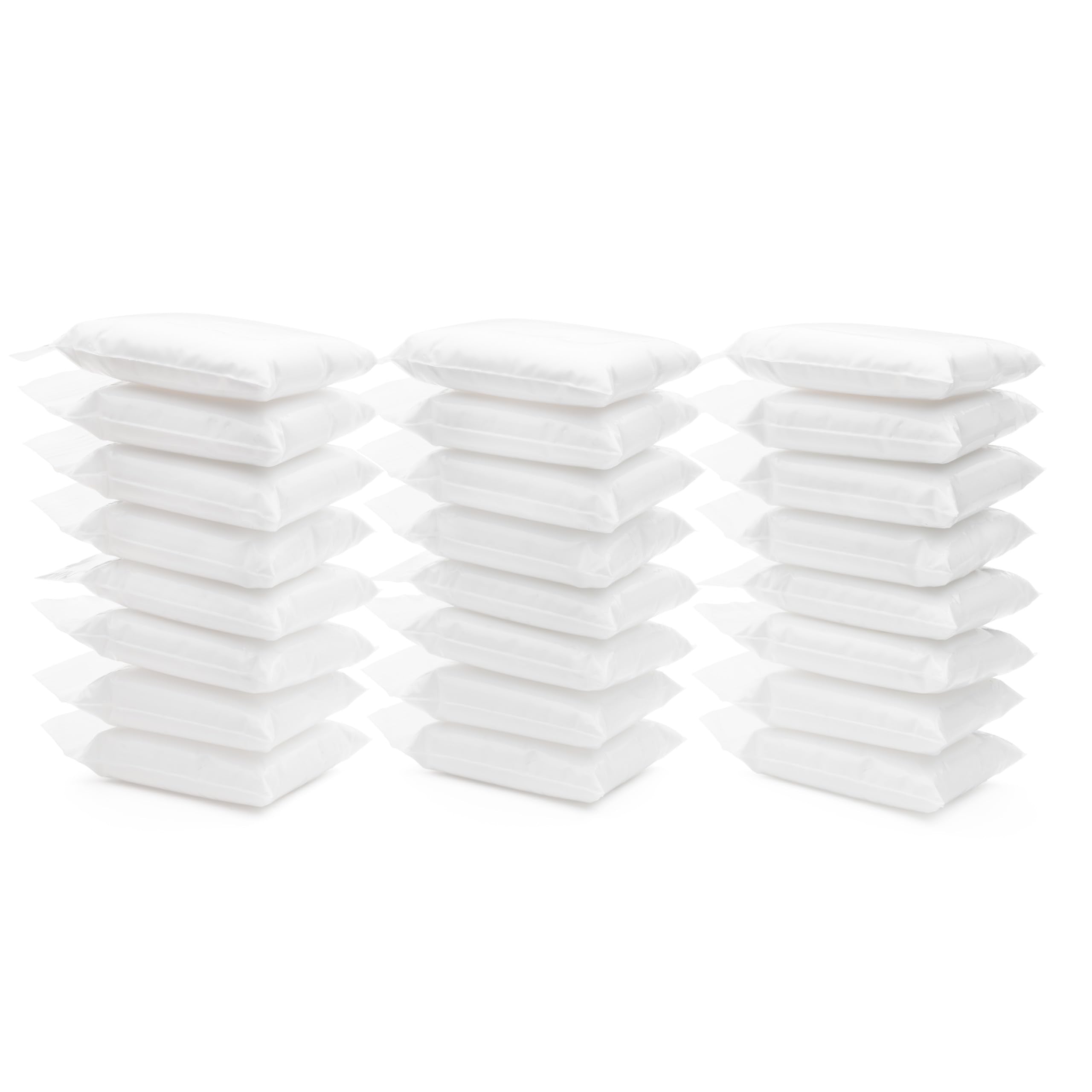 Artsity white air dry foam clay 24-pack back view, includes bags and safety notes