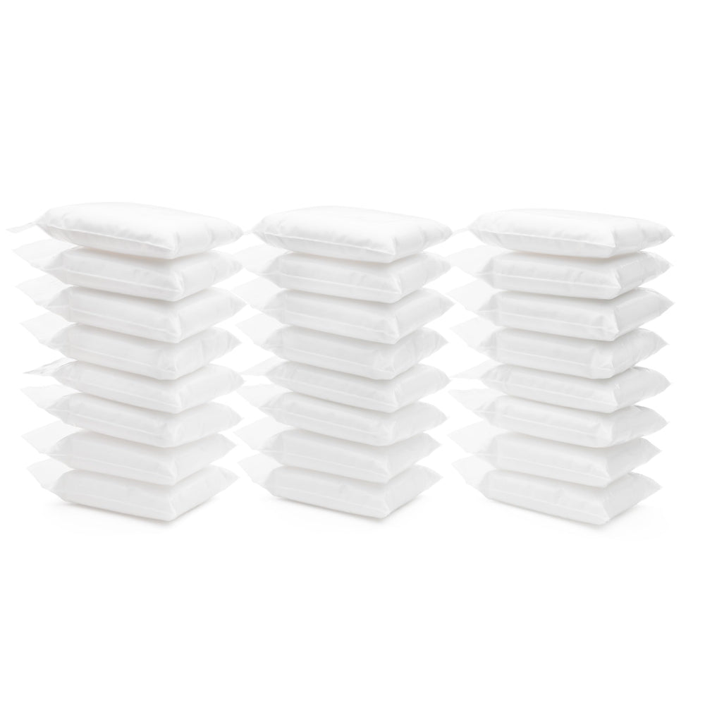 Artsity white air dry foam clay 24-pack back view, includes bags and safety notes