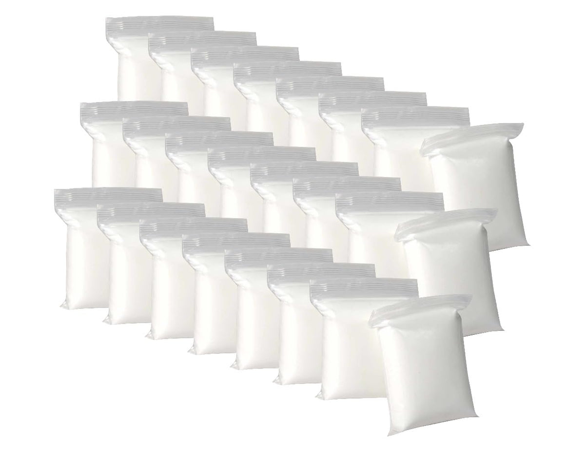 Artsity white air dry foam clay 24-pack front view, clean and kid-friendly