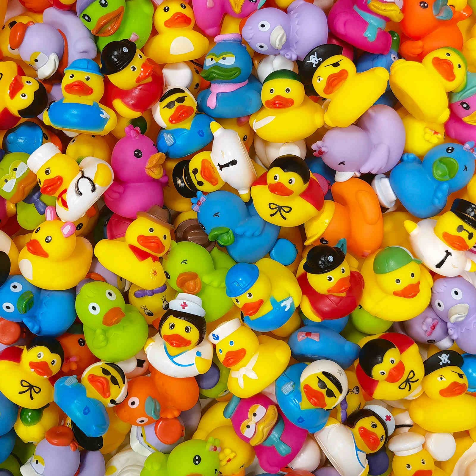 Arttyma rubber ducks for jeep ducking in lively colors, great for decorations.
