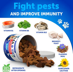 Artullano chews with vitamins—B1, B6, B12 for daily vitality.