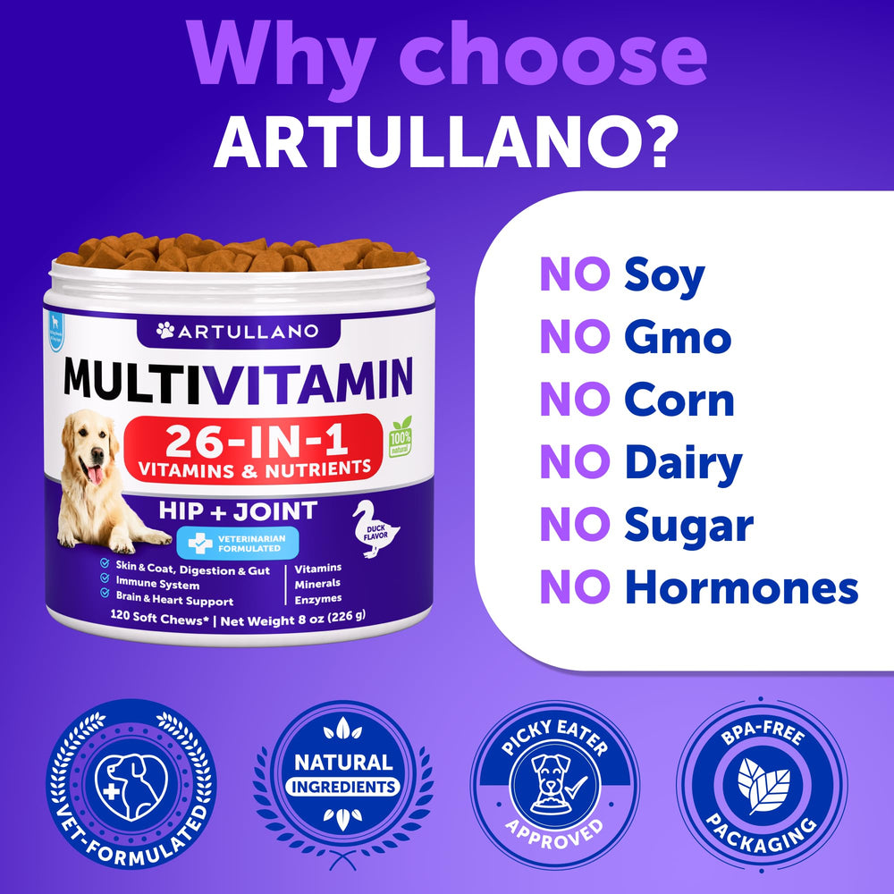 Artullano veterinarian-crafted formula ensures quality and safety.