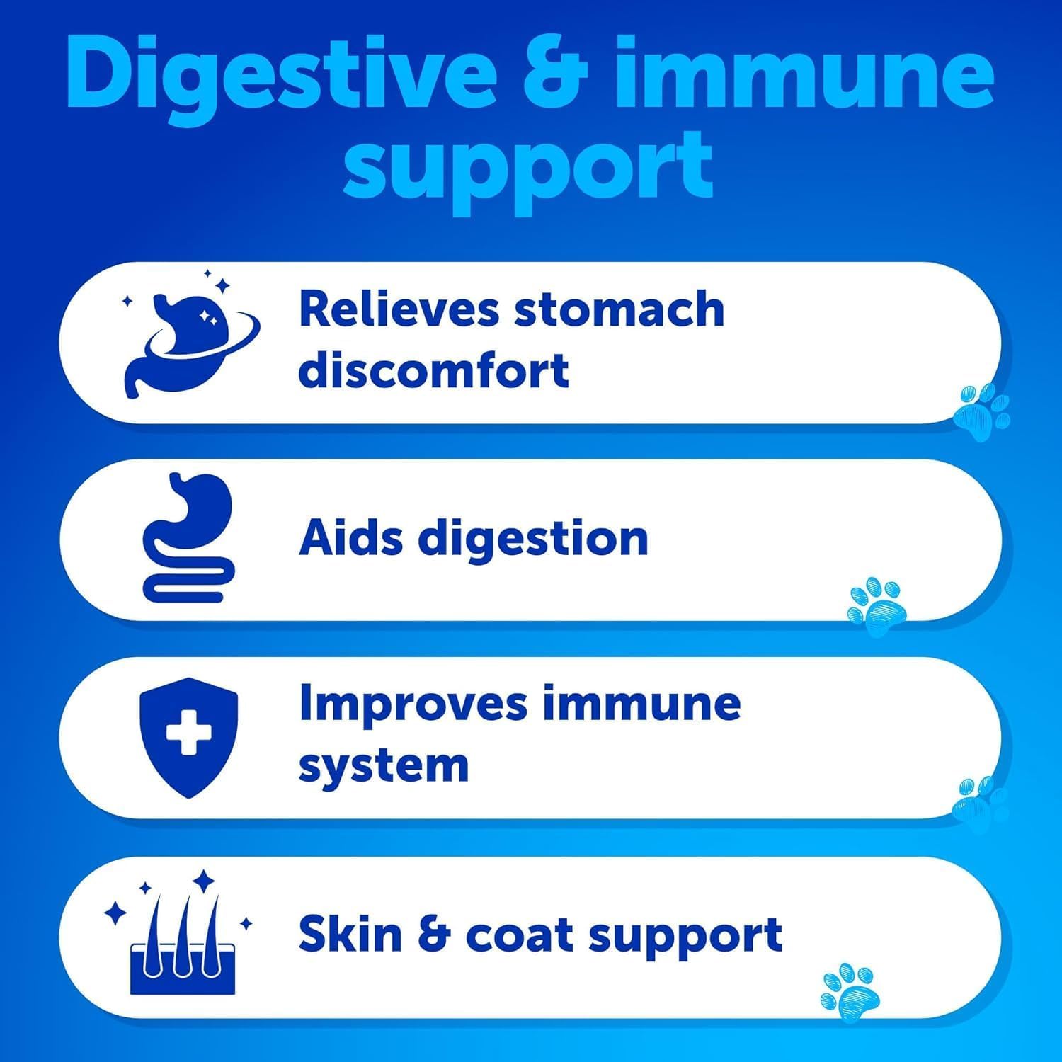 Artullano Probiotics for Dogs illustration showing digestive balance and gut health.