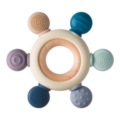 Arudyo silicone teether rudder gray for safe teething grip