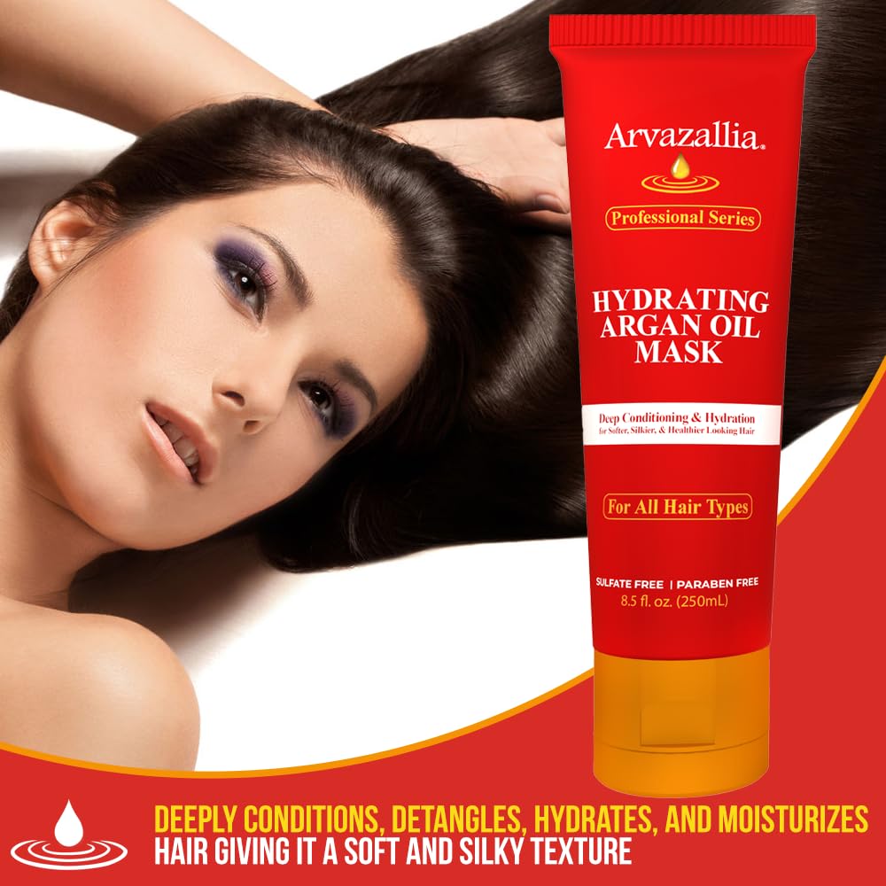 Applying Arvazallia mask for detangling and conditioning for easier styling.