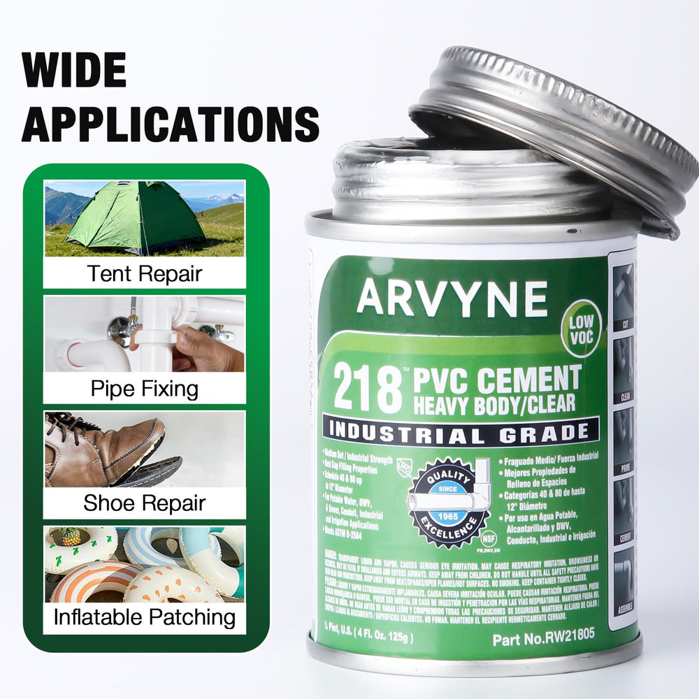 ARVYNE PVC Cement high-strength bond on vinyl
