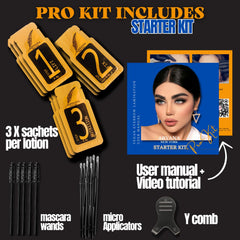 Aryana New York micro applicators ensure accurate product distribution for even brows.