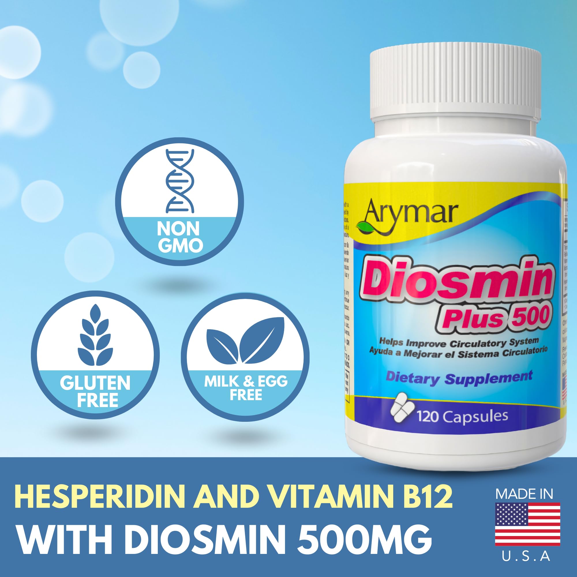 Arymar Diosmin Plus 500 leg comfort use.