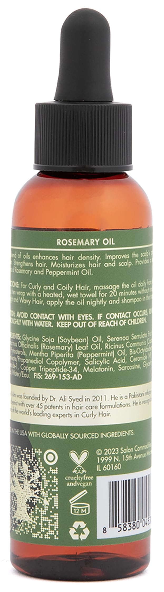 As I Am Rosemary Oil on hair provides a shiny, healthy-looking finish.