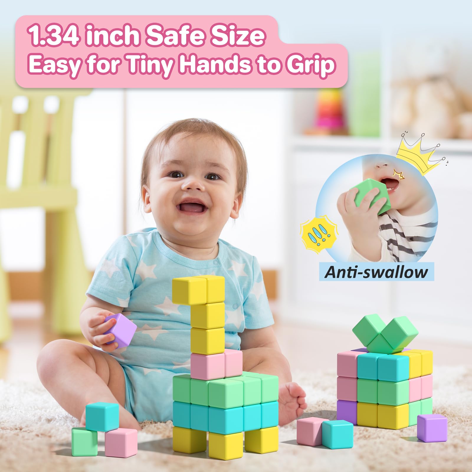 Asago magnetic blocks in classroom playtime promoting collaborative exploration