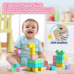 Asago magnetic blocks in classroom playtime promoting collaborative exploration