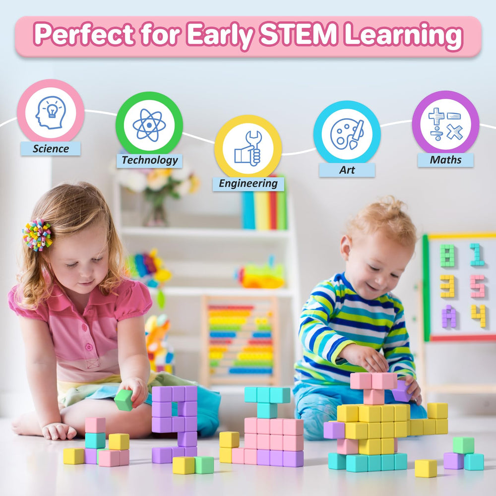 Asago magnetic blocks durable magnets keeping towers stable during play