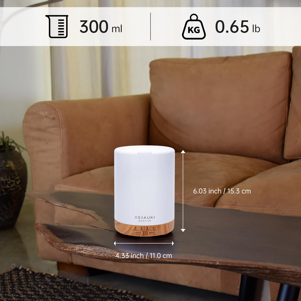 ASAKUKI diffuser humidifies dry air for a more comfortable space