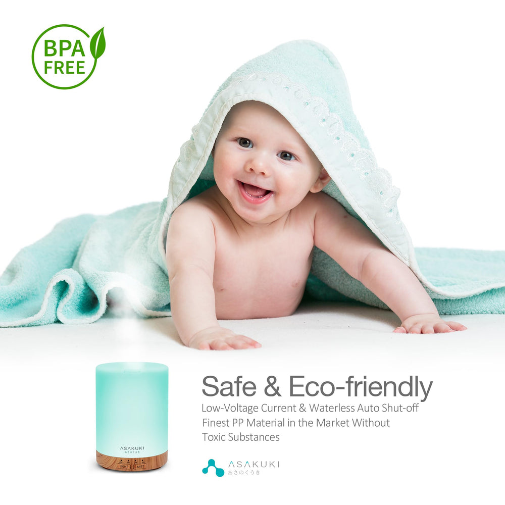 ASAKUKI diffuser for babies and pets with gentle mist