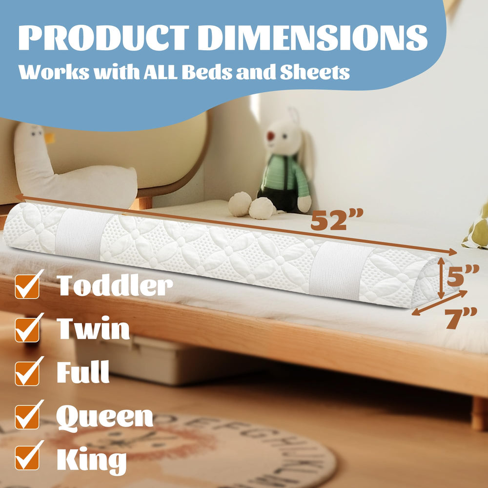 Asatdd bed rail shows non-slip design and easy-to-clean cover for everyday use.