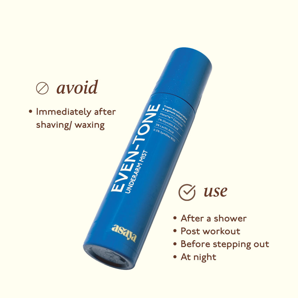 Vegan and cruelty-free packaging claim on Asaya Even Tone Mist