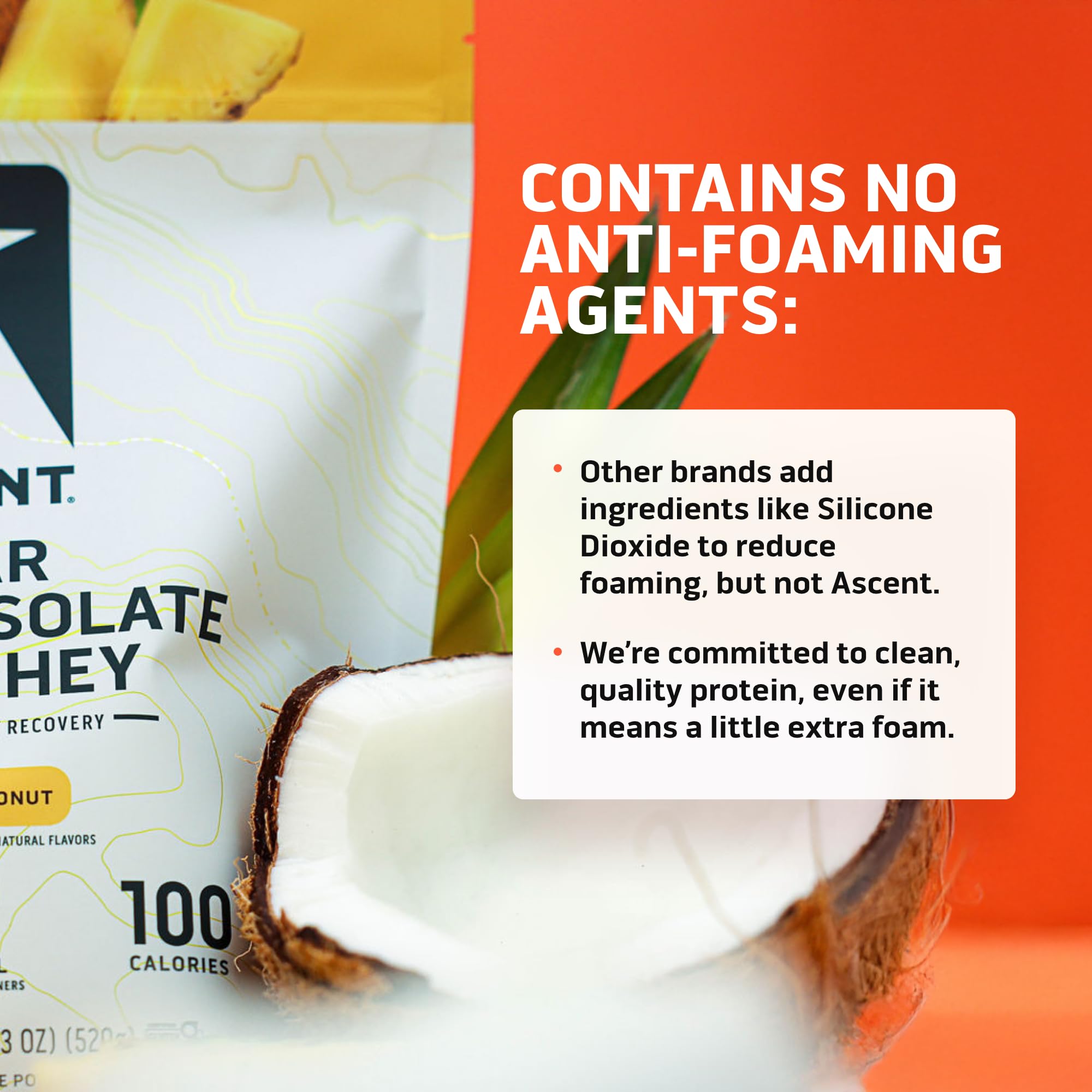 Shaker with Ascent Clear Whey Pineapple Coconut for easy on-the-go protein.