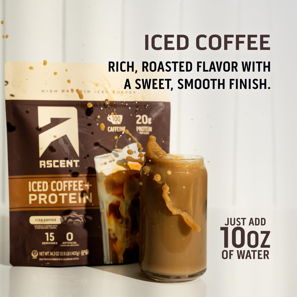 Ascent Coffeeberry Energy ingredient label emphasizes natural caffeine