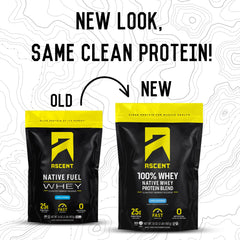 Ascent whey protein mixed in shaker for a smooth post-workout drink.
